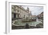 View of Piazza Navona with Fountain of the Four Rivers and the Egyptian obelisk in the middle, Rome-Roberto Moiola-Framed Photographic Print