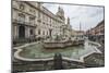 View of Piazza Navona with Fountain of the Four Rivers and the Egyptian obelisk in the middle, Rome-Roberto Moiola-Mounted Photographic Print