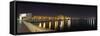 View of Pier 6 at night, Bahia Urbana, Old San Juan, San Juan, Puerto Rico, USA-null-Framed Stretched Canvas