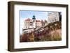 View of Pieskowa Skala Castle and Garden, Medieval Building near Krakow, Poland-Curioso Travel Photography-Framed Photographic Print