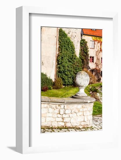 View of Pieskowa Skala Castle and Garden, Medieval Building near Krakow, Poland-Curioso Travel Photography-Framed Photographic Print