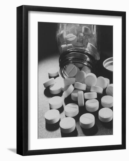 View of Pills in Production-Walter Sanders-Framed Photographic Print