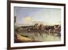 View of Pirna from the Right Bank of the Elbe, C.1753-Bernardo Bellotto-Framed Giclee Print