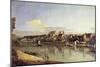 View of Pirna from the Right Bank of the Elbe, C.1753-Bernardo Bellotto-Mounted Giclee Print