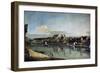 View of Pirna from the Right Bank of the Elbe, C1753-Bernardo Bellotto-Framed Giclee Print