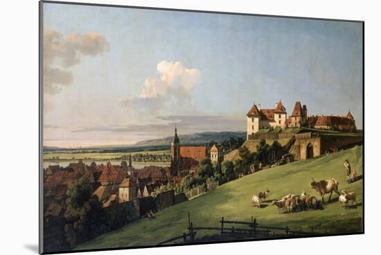 View of Pirna from the Sonnenstein Castle, 1750S-Bernardo Bellotto-Mounted Giclee Print