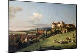 View of Pirna from the Sonnenstein Castle, 1750S-Bernardo Bellotto-Mounted Giclee Print