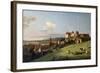 View of Pirna from the Sonnenstein Castle, 1750S-Bernardo Bellotto-Framed Giclee Print