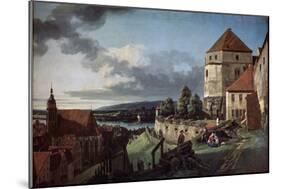 View of Pirna from the Sonnenstein Fortress, C1752-C1755-Bernardo Bellotto-Mounted Giclee Print