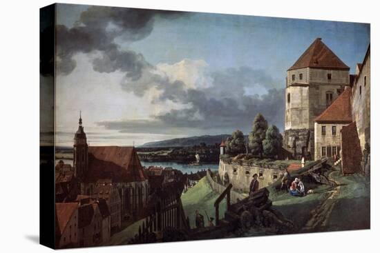 View of Pirna from the Sonnenstein Fortress, C1752-C1755-Bernardo Bellotto-Stretched Canvas