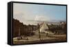 View of Pirna with the Fortress of Sonnenstein, 1755-65-Bernardo Bellotto-Framed Stretched Canvas