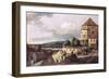 View of Pirna-Canaletto-Framed Art Print