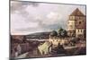View of Pirna-Canaletto-Mounted Art Print