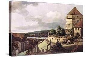View of Pirna-Canaletto-Stretched Canvas
