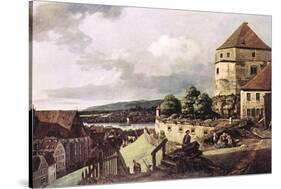 View of Pirna-Canaletto-Stretched Canvas