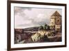 View of Pirna-Canaletto-Framed Art Print