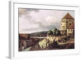 View of Pirna-Canaletto-Framed Art Print