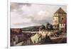 View of Pirna-Canaletto-Framed Art Print