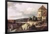 View of Pirna-Canaletto-Framed Art Print