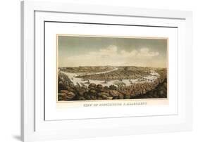 View of Pittsburgh & Allegheny, 1874-Krebs-Framed Giclee Print