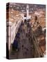 View of Placa from Walls of Old City, Dubrovnik, Dalmatia, Croatia-Peter Higgins-Stretched Canvas