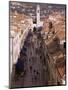 View of Placa from Walls of Old City, Dubrovnik, Dalmatia, Croatia-Peter Higgins-Mounted Photographic Print