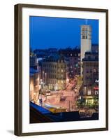 View of Place de la Riponne, Vaud, Lausanne, Switzerland-Walter Bibikow-Framed Photographic Print