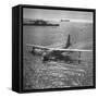 View of Plane Designed and Built by Howard R. Hughes-J^ R^ Eyerman-Framed Stretched Canvas