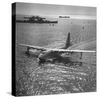 View of Plane Designed and Built by Howard R. Hughes-J^ R^ Eyerman-Stretched Canvas