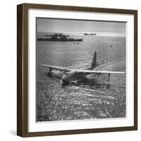 View of Plane Designed and Built by Howard R. Hughes-J^ R^ Eyerman-Framed Photographic Print