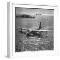 View of Plane Designed and Built by Howard R. Hughes-J^ R^ Eyerman-Framed Photographic Print