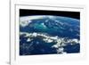 View of planet Earth from space showing Cuba region-null-Framed Photographic Print