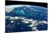 View of planet Earth from space showing Cuba region-null-Mounted Photographic Print