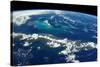 View of planet Earth from space showing Cuba region-null-Stretched Canvas