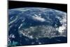 View of planet Earth from space showing Florida, USA-null-Mounted Photographic Print