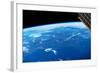 View of planet Earth from space showing New England and North Atlantic Ocean, USA-null-Framed Photographic Print