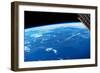 View of planet Earth from space showing New England and North Atlantic Ocean, USA-null-Framed Photographic Print