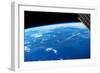 View of planet Earth from space showing New England and North Atlantic Ocean, USA-null-Framed Photographic Print