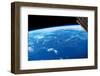 View of planet Earth from space showing New England and North Atlantic Ocean, USA-null-Framed Photographic Print