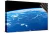 View of planet Earth from space showing New England and North Atlantic Ocean, USA-null-Stretched Canvas