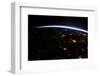 View of planet Earth from space showing night over Texas, USA-null-Framed Photographic Print