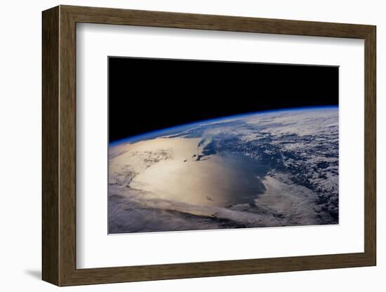 View of planet Earth from space showing North America near Nova Scotia, Canada-null-Framed Photographic Print