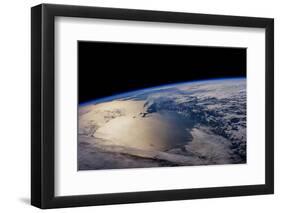 View of planet Earth from space showing North America near Nova Scotia, Canada-null-Framed Photographic Print