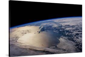 View of planet Earth from space showing North America near Nova Scotia, Canada-null-Stretched Canvas