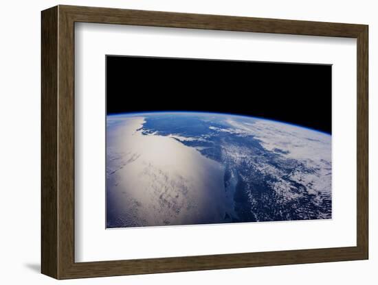 View of planet Earth from space showing North America near Nova Scotia, Canada-null-Framed Photographic Print