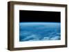 View of planet Earth from space showing Quebec area, Canada-null-Framed Photographic Print