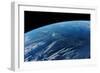 View of planet Earth from space showing South Korea region-null-Framed Photographic Print