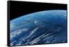 View of planet Earth from space showing South Korea region-null-Framed Stretched Canvas