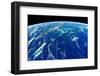 View of planet Earth from space showing Turks and Caicos Islands and Cuba-null-Framed Photographic Print