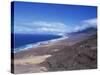 View of Playa De Cofete, Jandia Peninsula, Fuerteventura, Canary Islands, Spain, Atlantic, Europe-Nigel Francis-Stretched Canvas